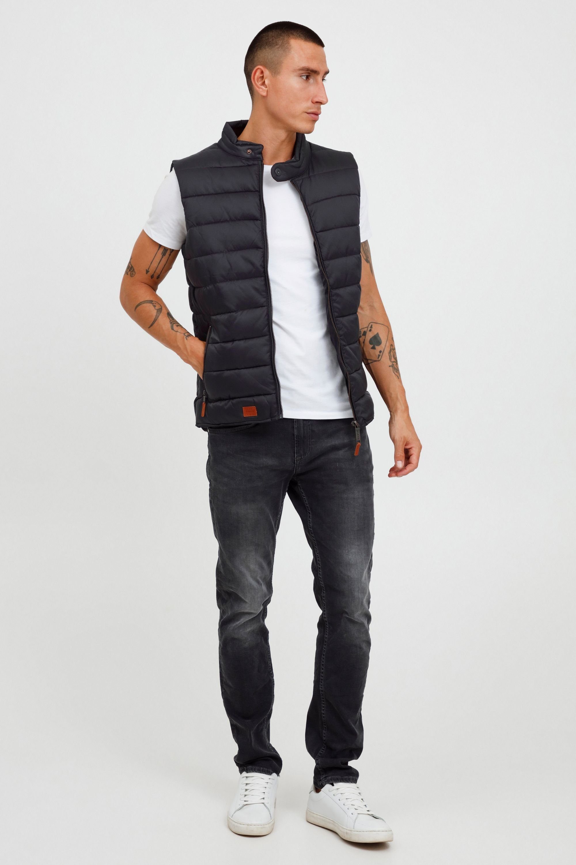 Blend Steppweste BHCam Weste mit Stehkragen und Brusttasche