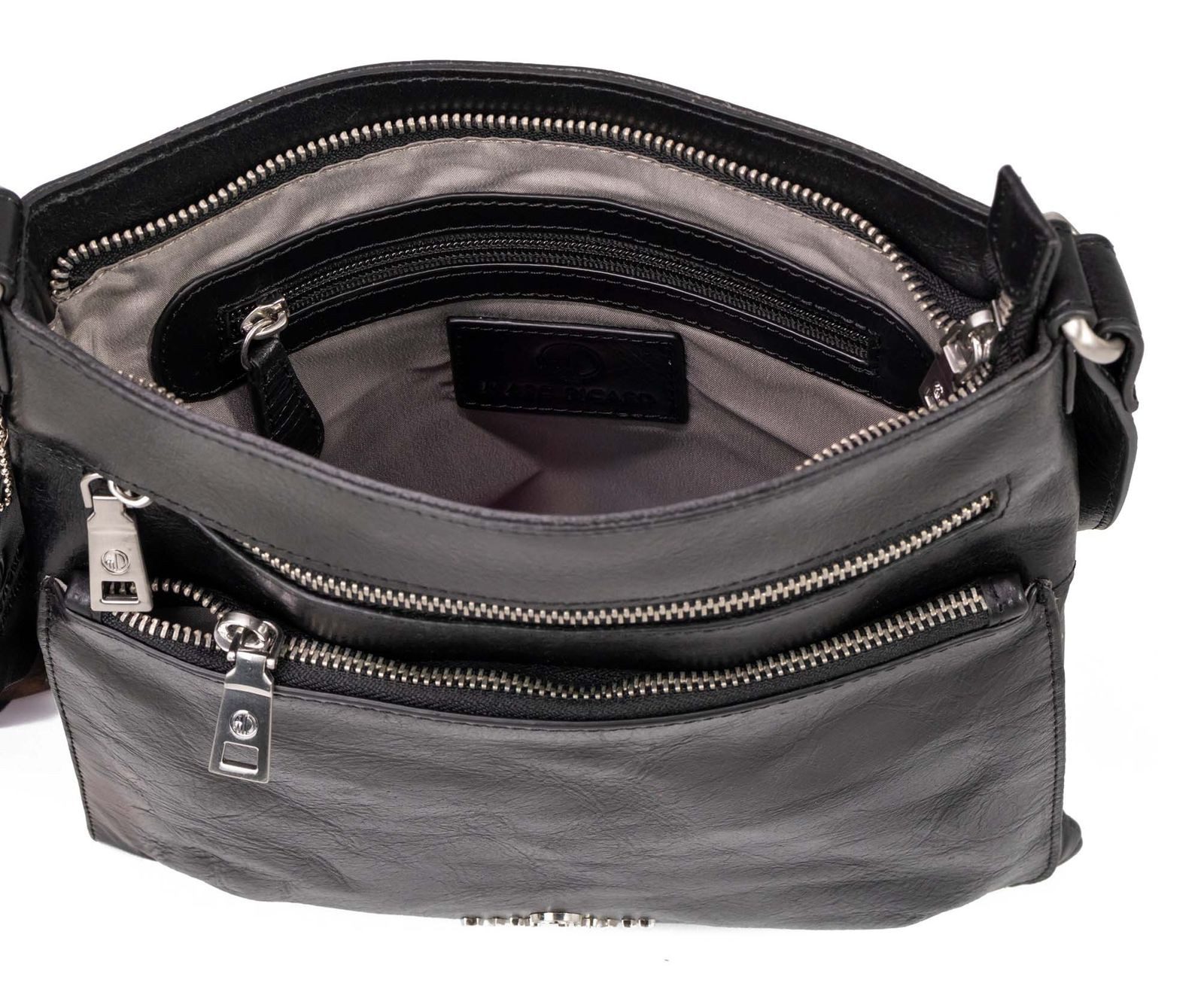 Marc Picard Umhängetasche Crossover Bag, aus echtem Rindsleder