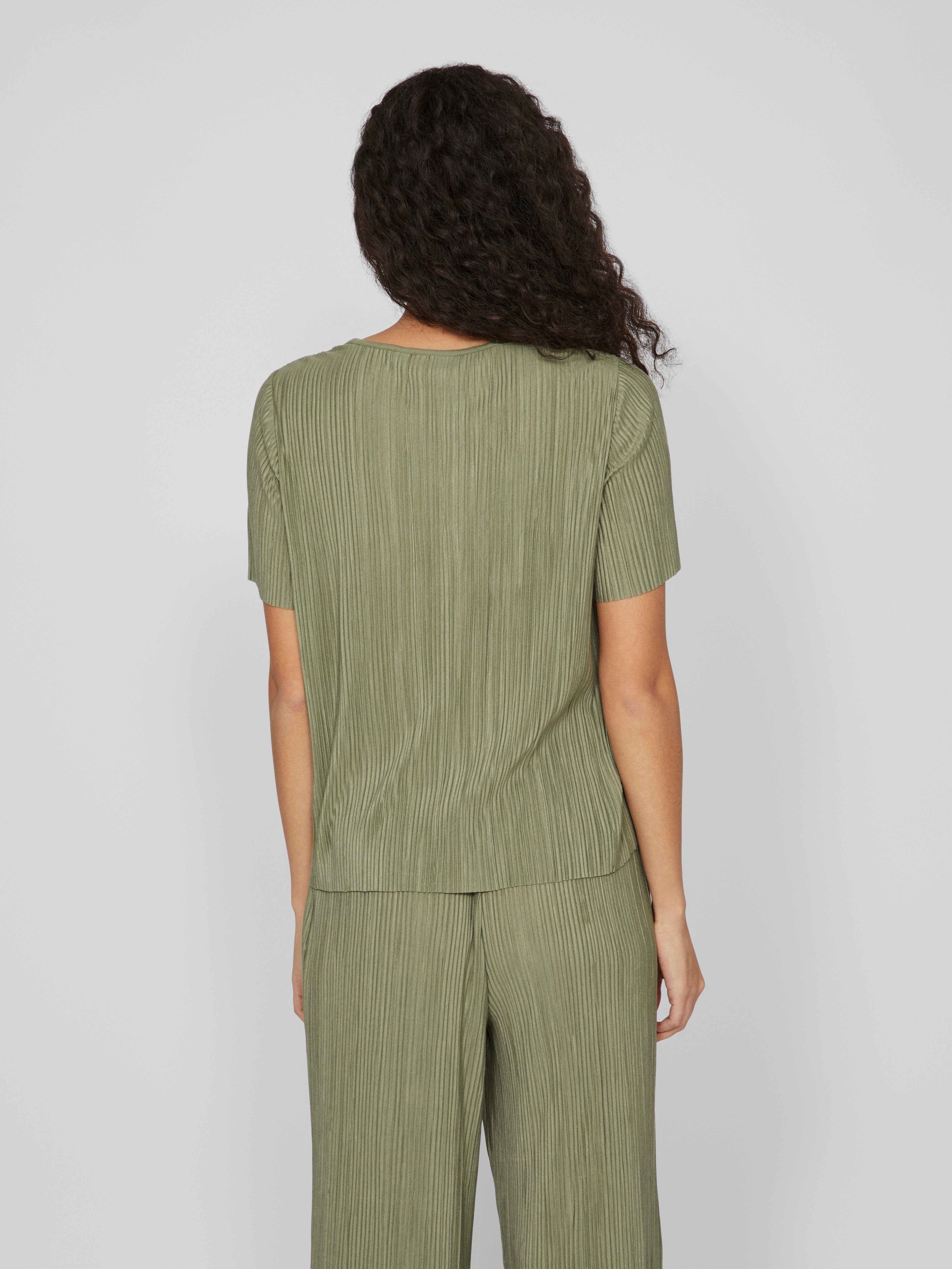 Vila Kurzarmshirt VIPLISA O-NECK S/S TOP günstig online kaufen