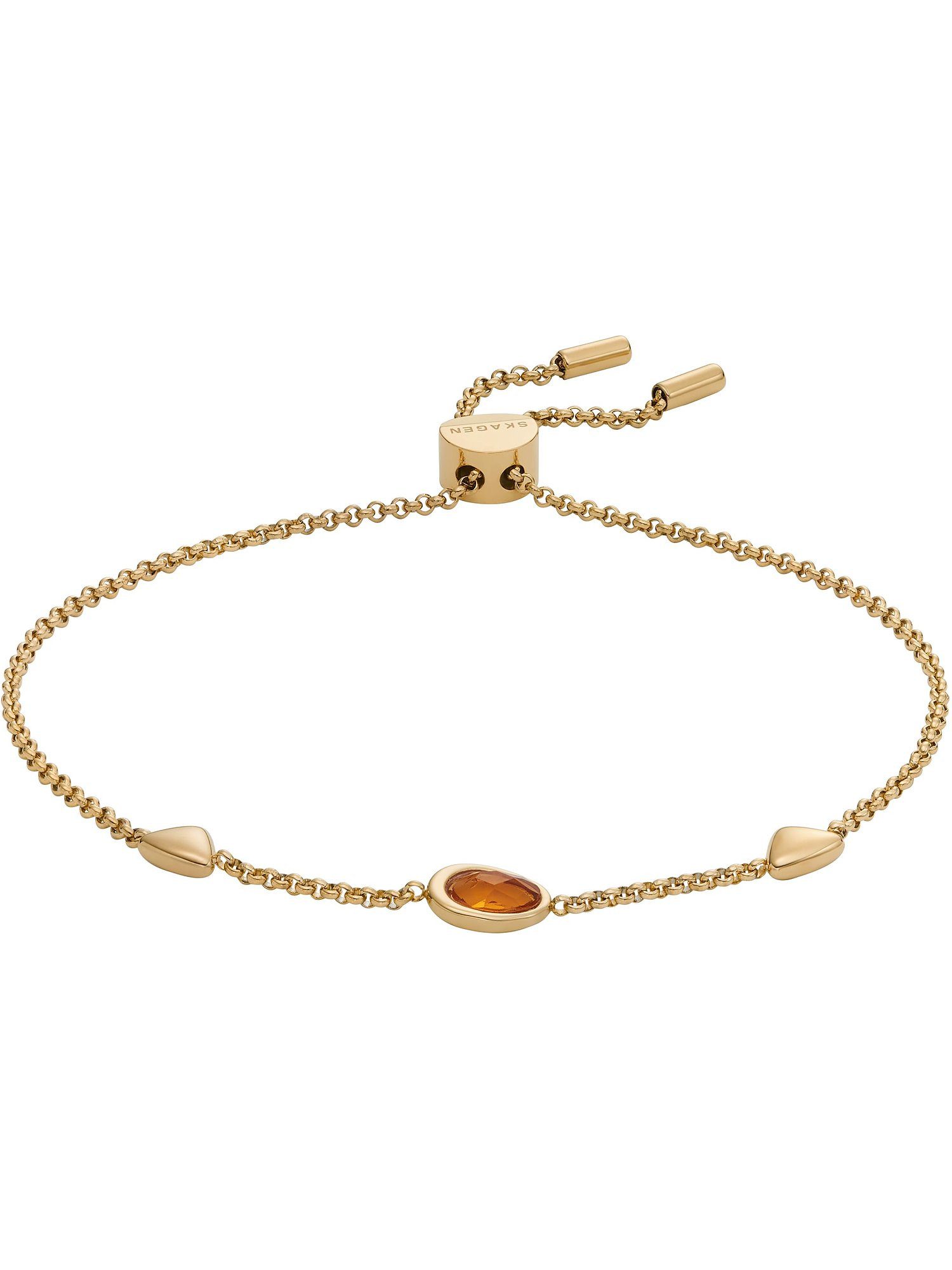 Edelstahlarmband Skagen Damen-Armband Edelstahl Glasstein