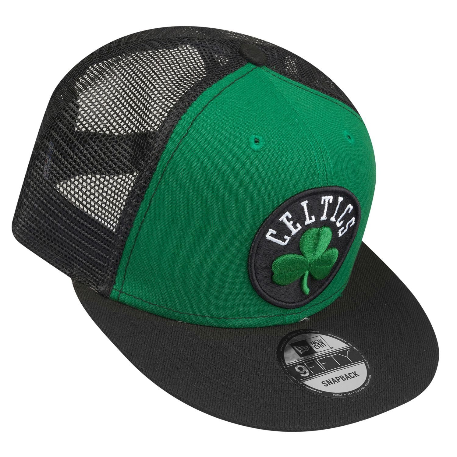 9Fifty Boston Celtics Snapback Cap Era New Trucker green