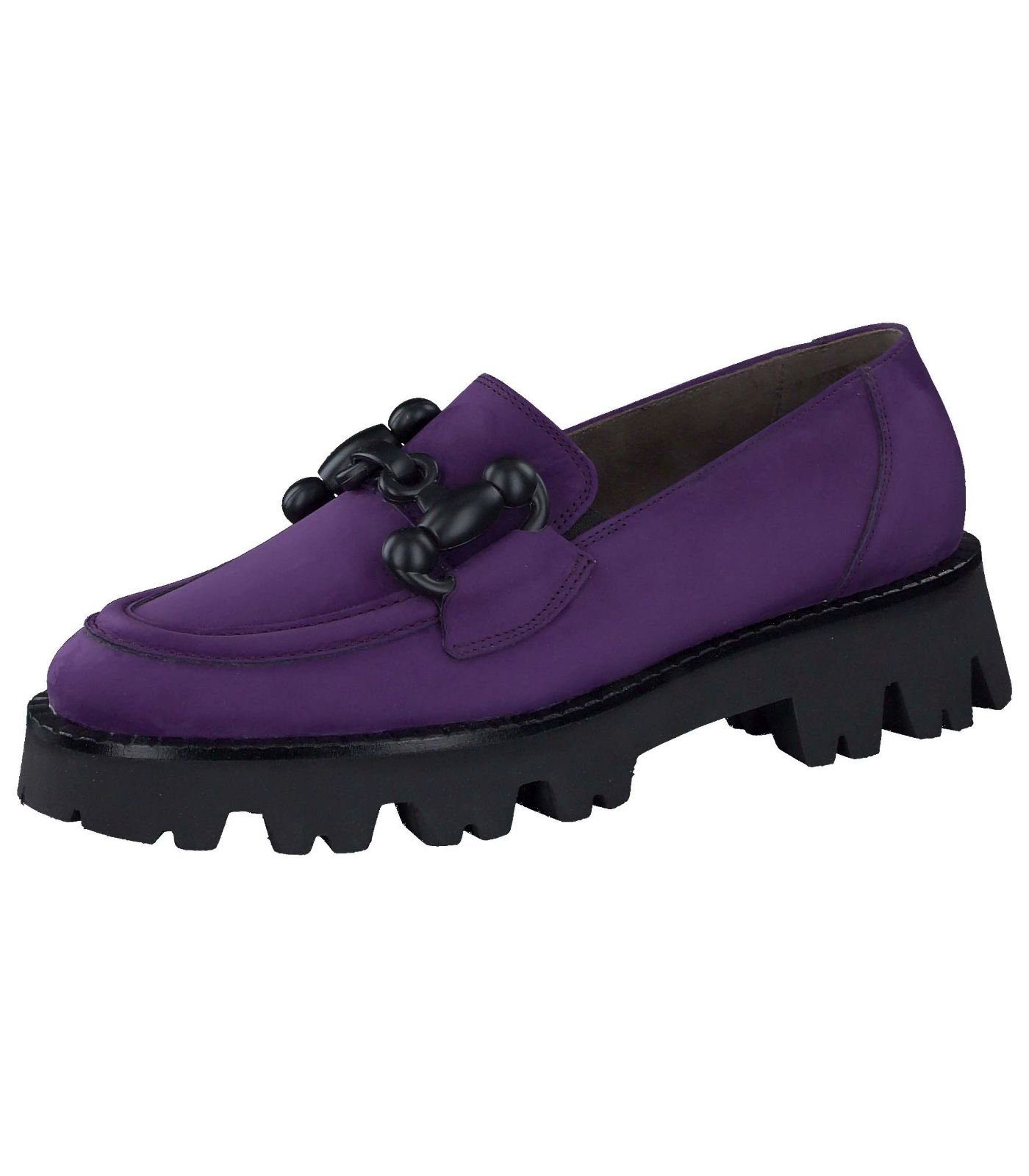 Nubukleder Paul Slipper Green Violett Slipper