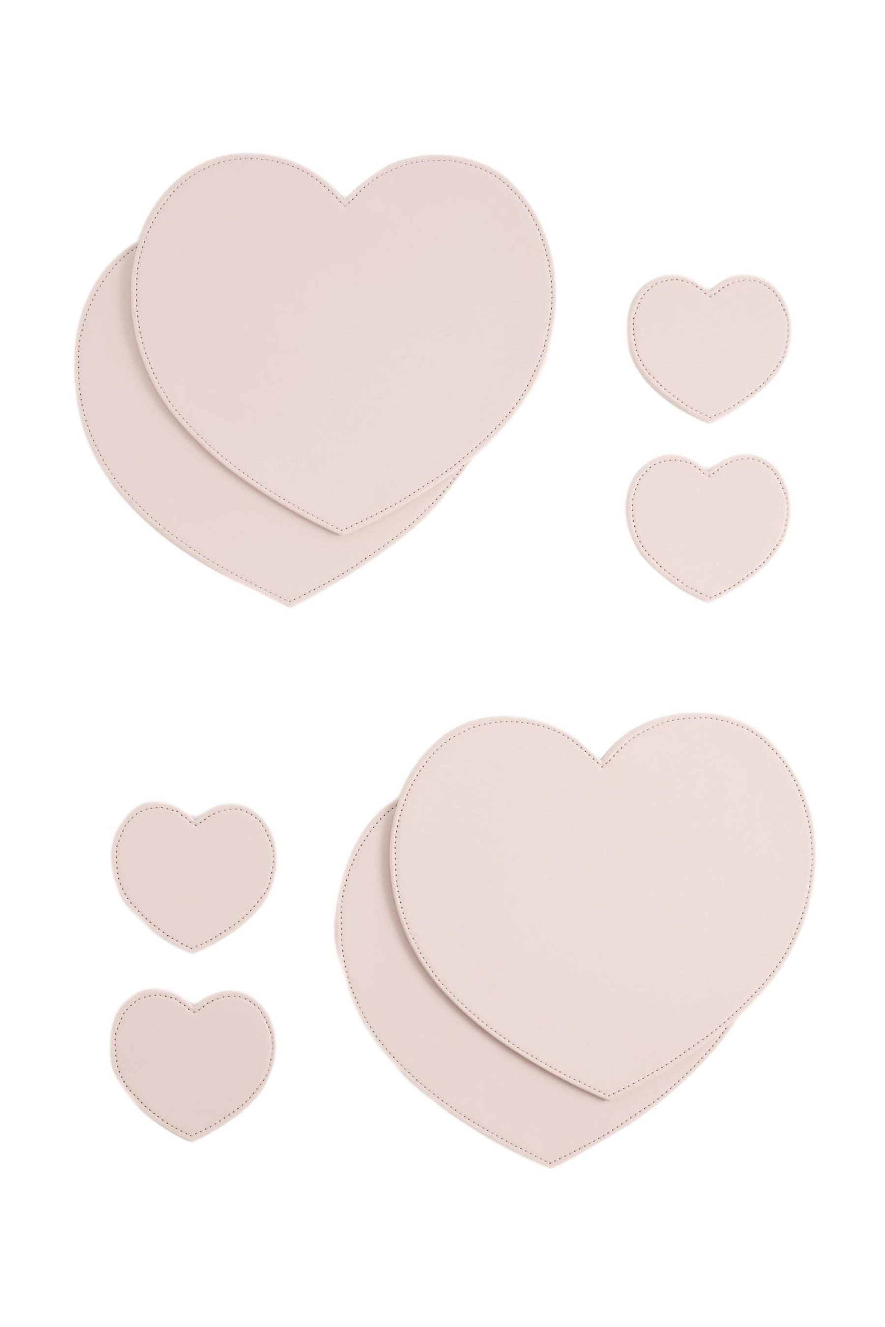 Next Getränkeuntersetzer Platzsets + Untersetzer aus Kunstleder, 8er-Set, 1-tlg.