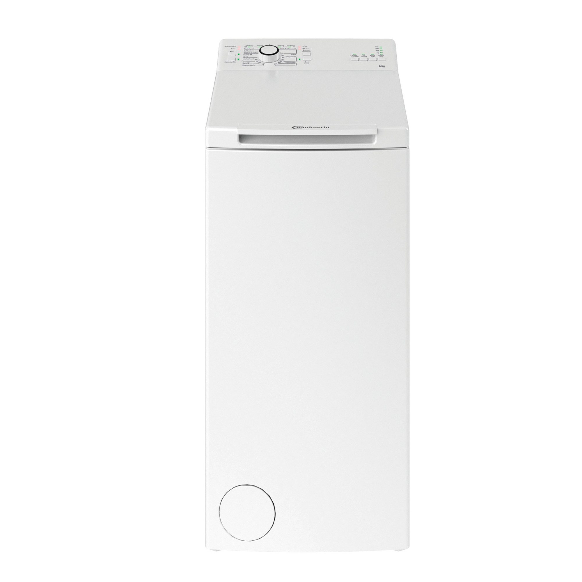 BAUKNECHT Waschmaschine Toplader WAT Prime 6 L3, 6 kg, 1200 U/min, Kurz-Taste, 14 Programme, 9 Zusatzfunktionen, Mehrfachwasserschutz+ – Bild 4 von 4