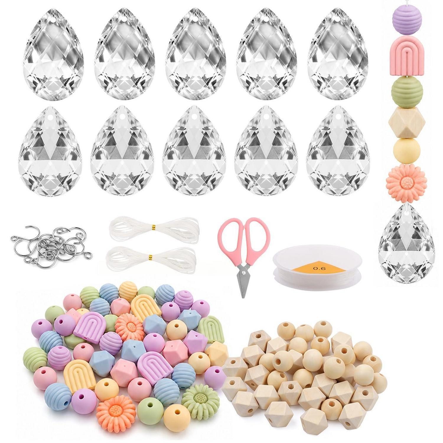 LuxusKollektion Kreativset Sonnenfänger Bastelset Kristall Regenbogen Grün