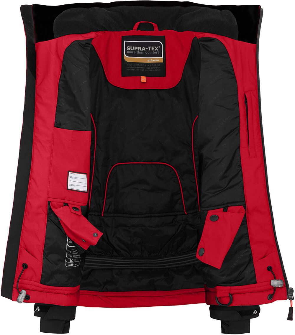 Bergson Skijacke VEIKO Kinder Skijacke, warm, funktional und stylisch, Normalgrößen, China r