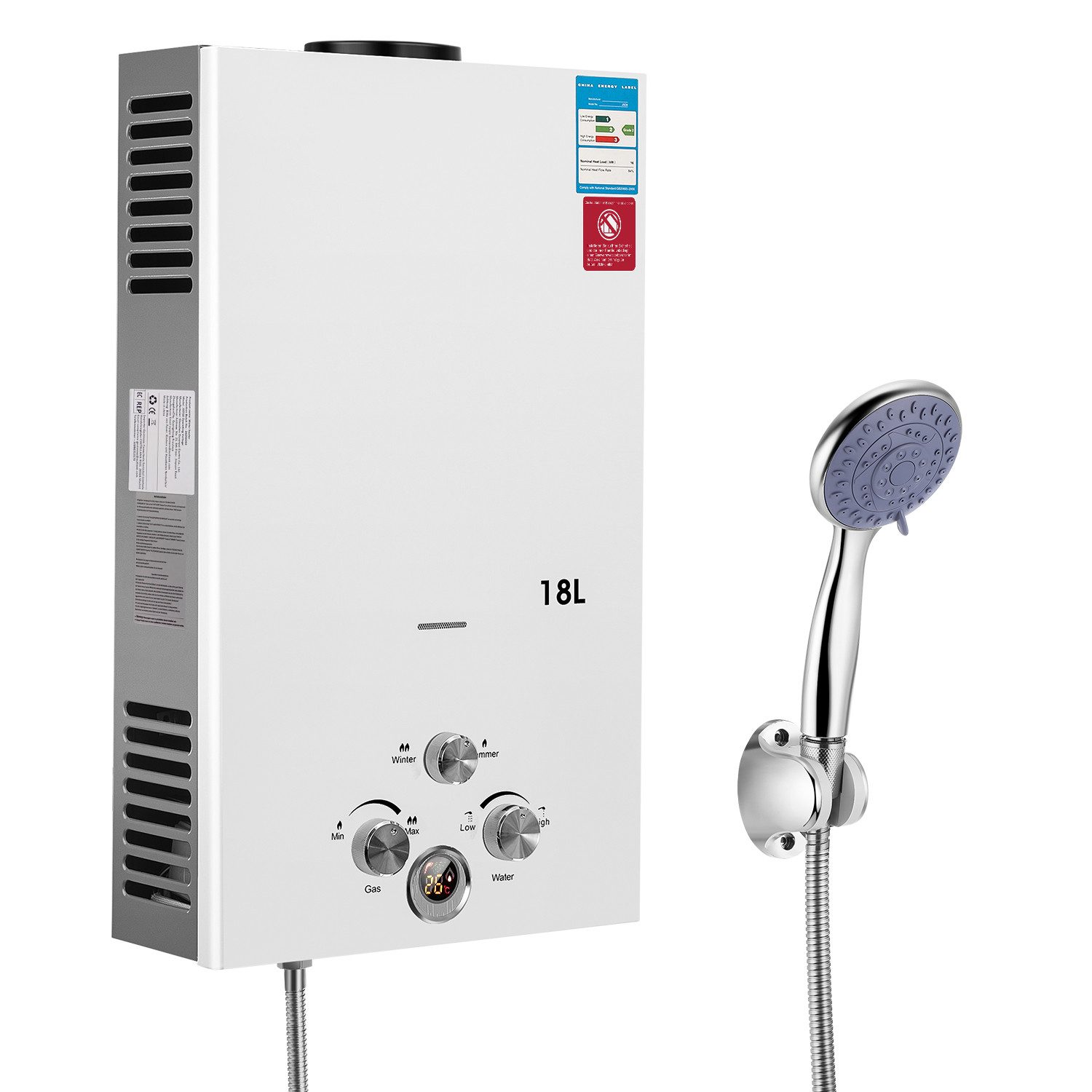 oyajia Durchlauferhitzer 18L Gas Durchlauferhitzer LPG günstig online kaufen