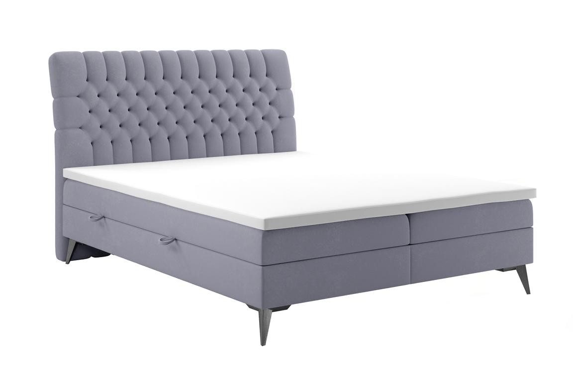 JVmoebel Boxspringbett Luxuriöses Chesterfield Boxspring Doppelbett für das Schlafzimmer, Made in Europa