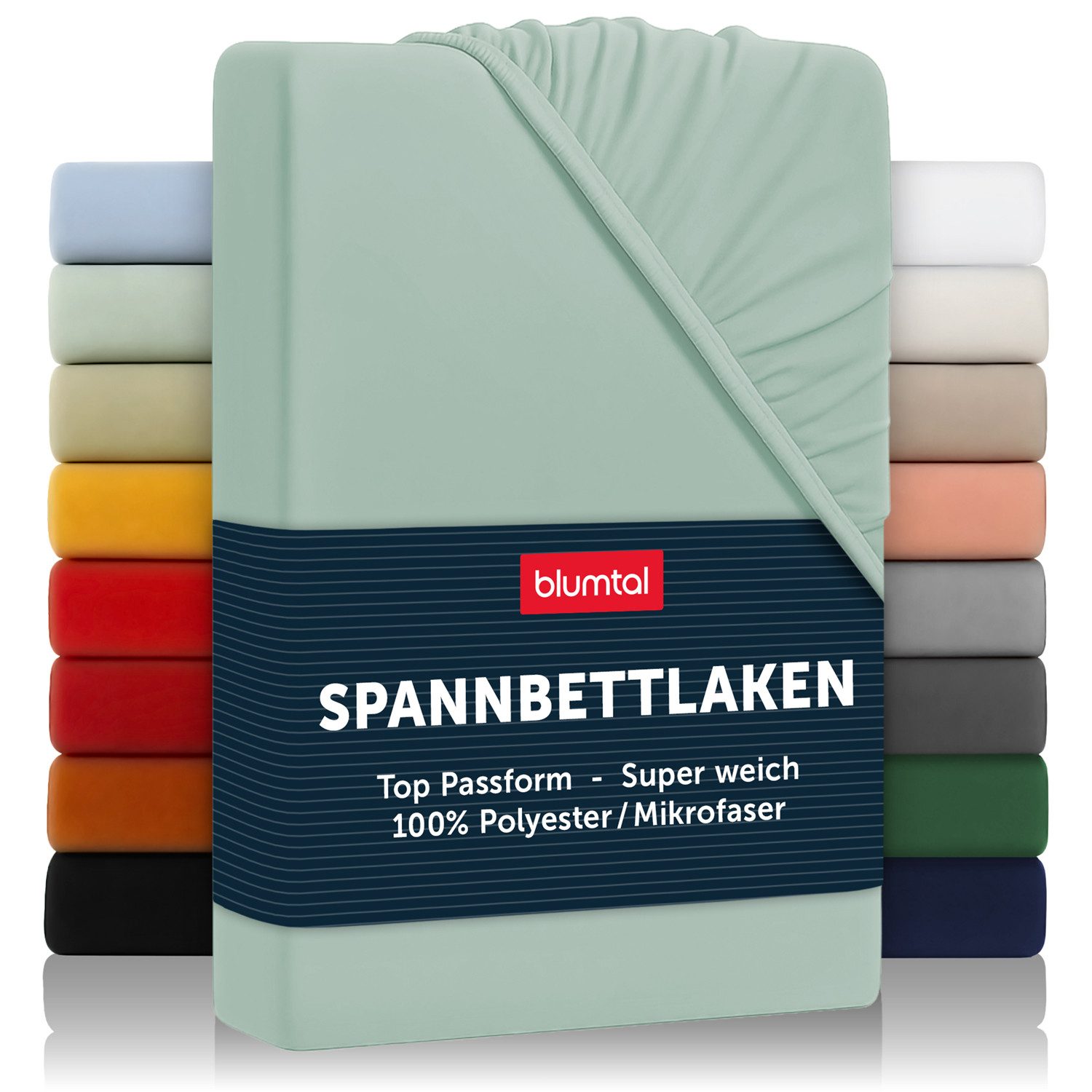 Blumtal Spannbettlaken Bettlaken aus Mikrofaser, Mikrofaser, Gummizug: rundum, (1 Stück)