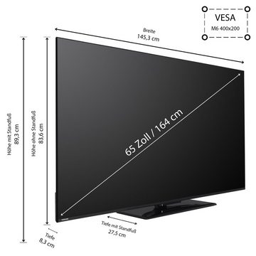 Toshiba 65UV3463DAW LCD-LED Fernseher (164 cm/65 Zoll, 4K Ultra HD, VIDAA Smart TV, VIDAA TV, Dolby Vision HDR, Triple-Tuner)