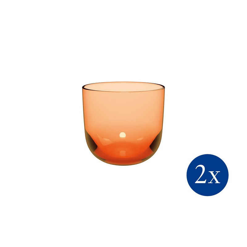 like. by Villeroy & Boch Whiskyglas Like Apricot Wasserglas, 280 ml, 2 Stück, Glas