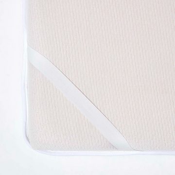 Topper Premium Matratzen-Topper 90 x 190 cm aus dicht gefüllter Baumwolle, Homescapes, 3 cm hoch