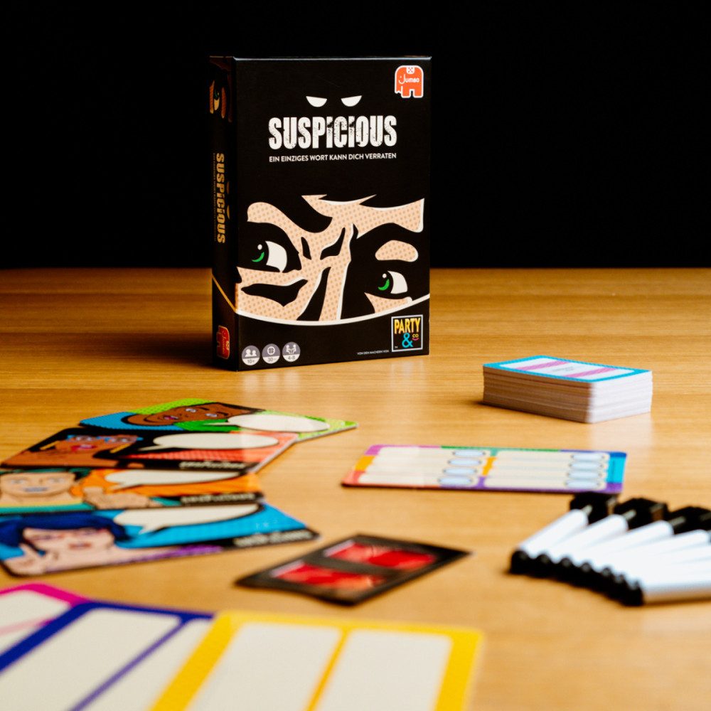 Jumbo Spiele Spiel Jumbo 19827 Suspicious, Partyspiel, Jumbo 19827 Suspicious, Partyspiel