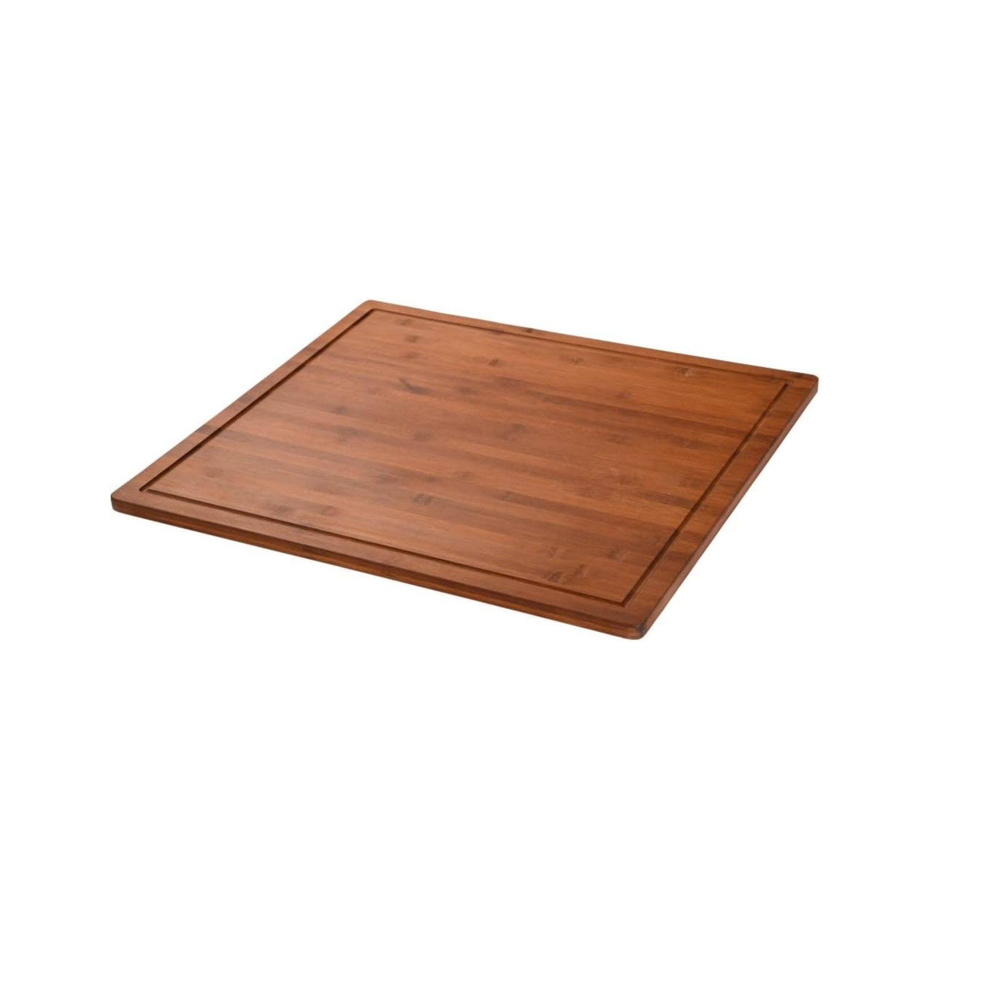 Schneidebrett XXL Herdabdeckplatte 56 x 50 x 4 cm, Farbe: Dunkelbraun