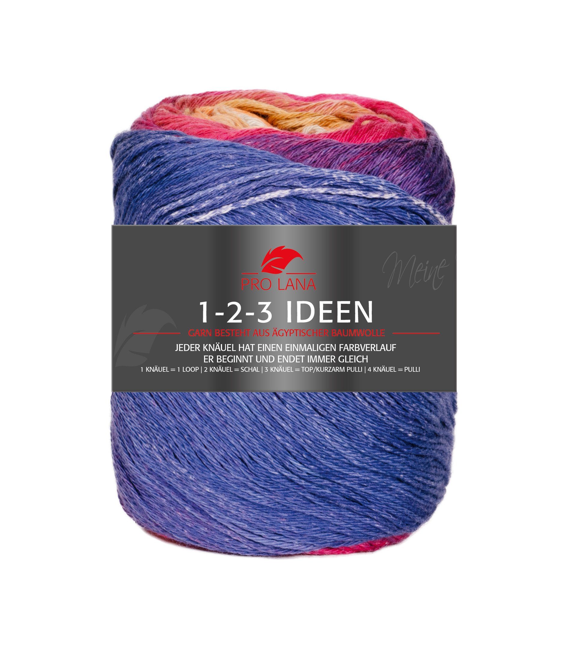 Pro Lana 100g Pro Lana 1-2-3 IDEEN - aus äqyptischer Baumwolle Effektgarn, 315,00 m, ägyptische Baumwolle