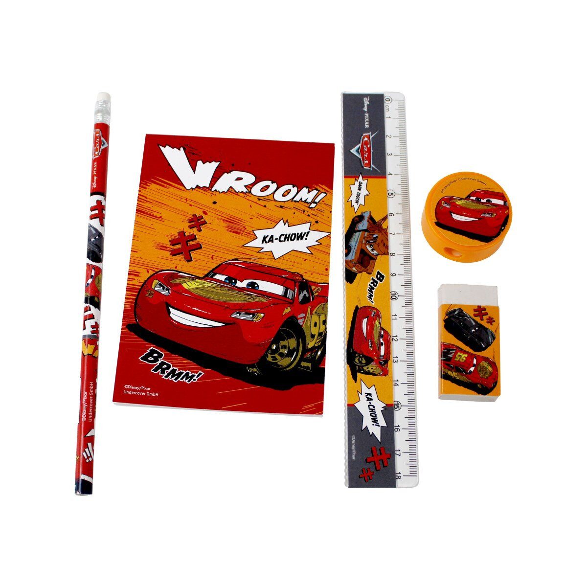 Disney Kreativset Disney Cars Schreibset 5-teilig Lightning Schule Jungen
