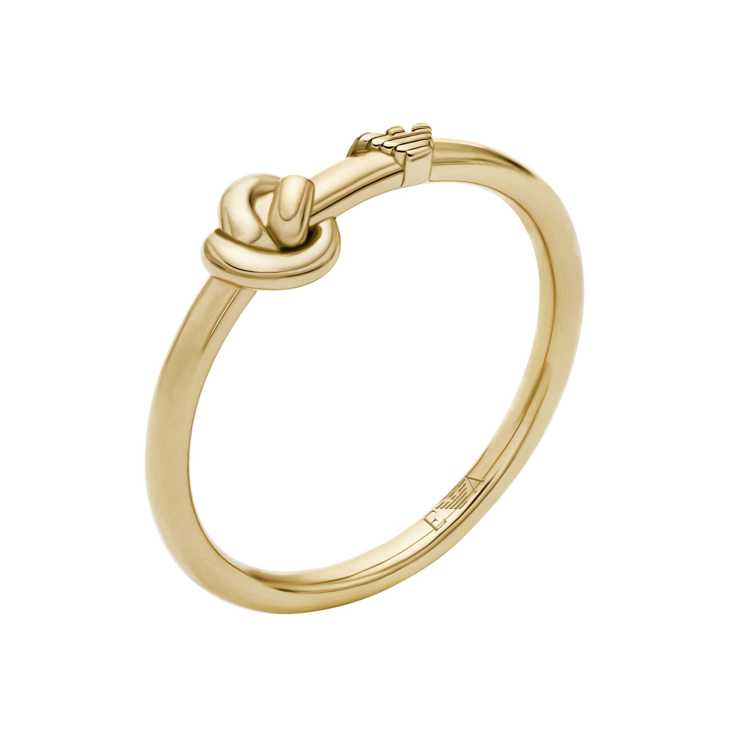 Emporio Armani Fingerring Schmuck Geschenk Silber 925 Knoten-Optik