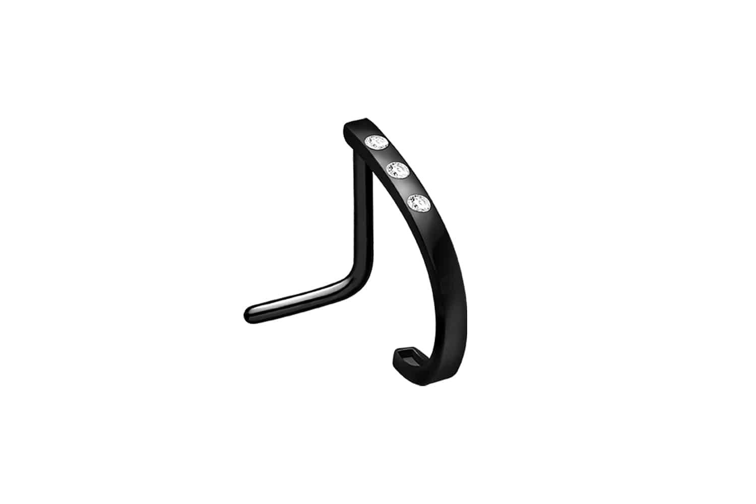 PIERCINGLINE Nasenpiercing Chirurgenstahl Nasenstecker 3 KRISTALLE günstig online kaufen