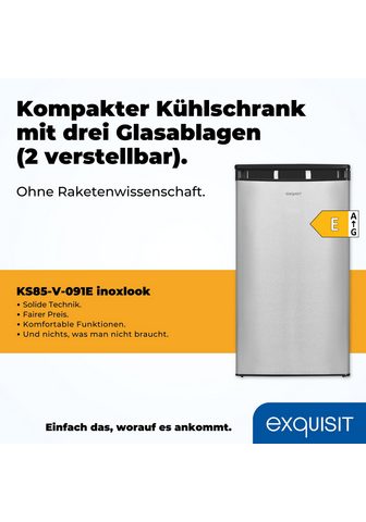 Exquisit Šaldytuvas  KS85-V-091E 843 cm hoch 45 cm plotis 76 L Volumen