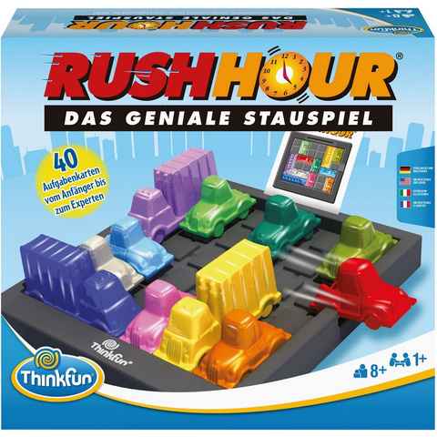 Thinkfun® Spiel, Geschicklichkeitsspiel Rush Hour - Das geniale Stauspiel