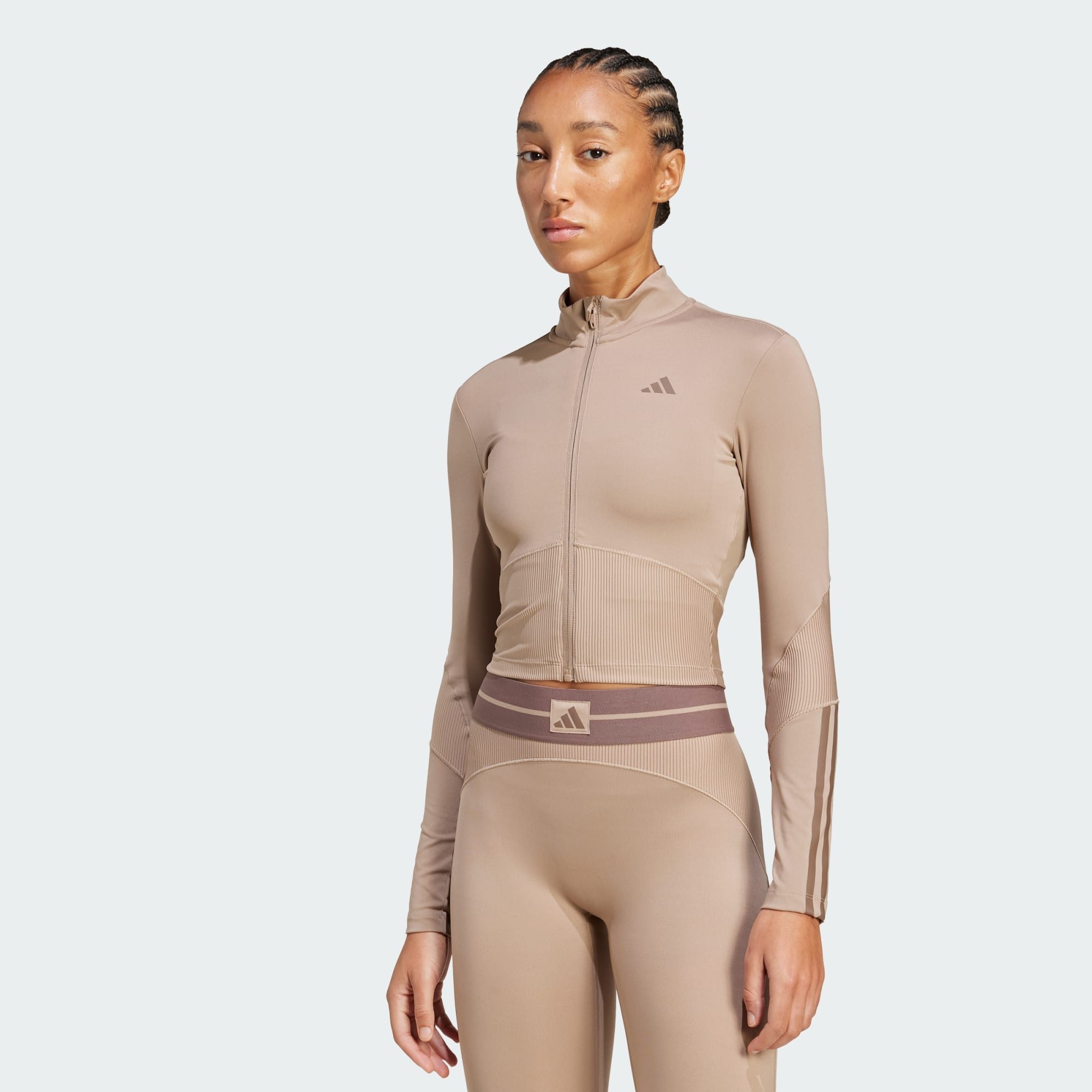 adidas Performance Trainingstop HYPERGLAM RIB ZIP günstig online kaufen