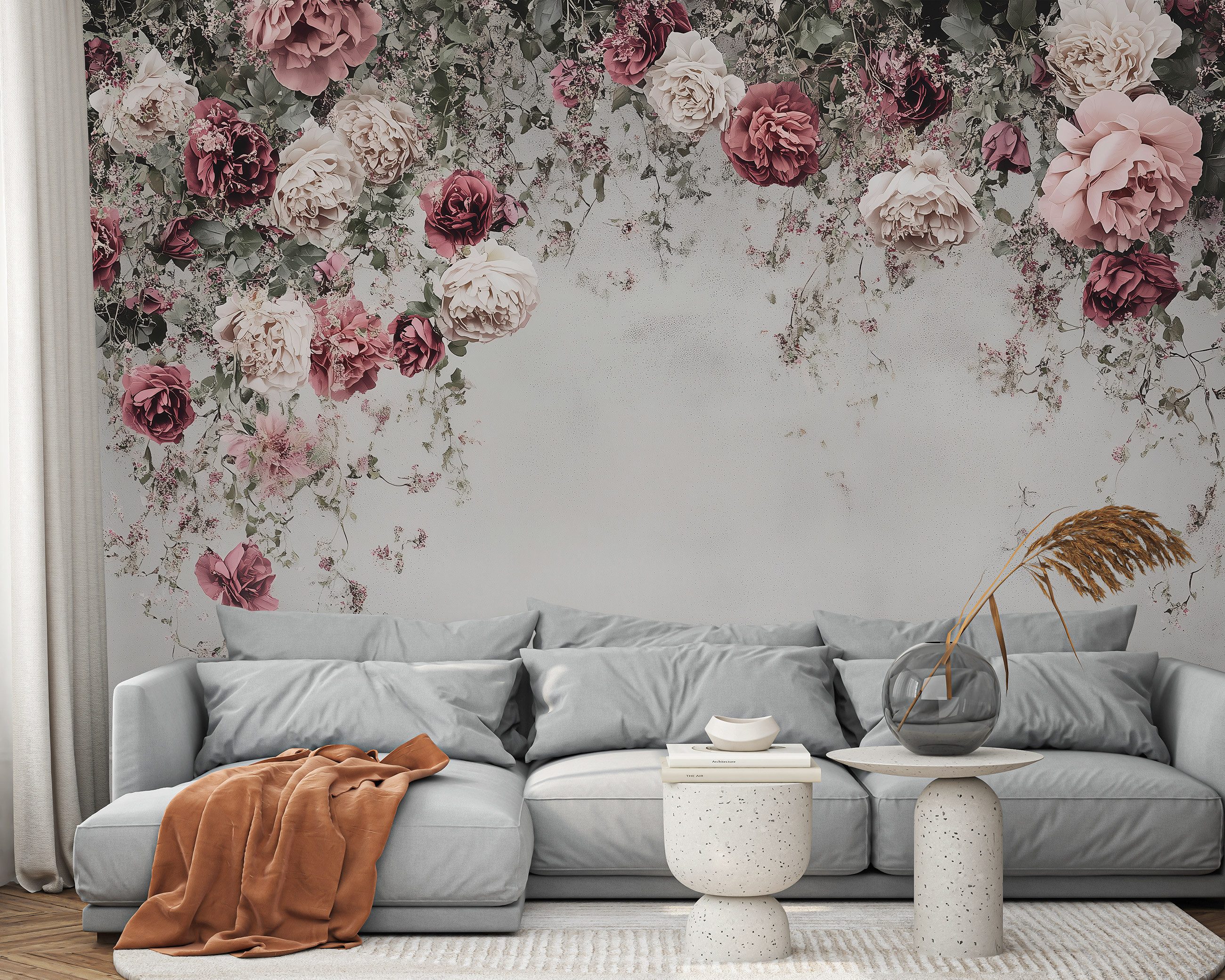 Wallarena Fototapete Rose Natur Blumen Vlies Tapete Wohnzimmer Schlafzimmer günstig online kaufen