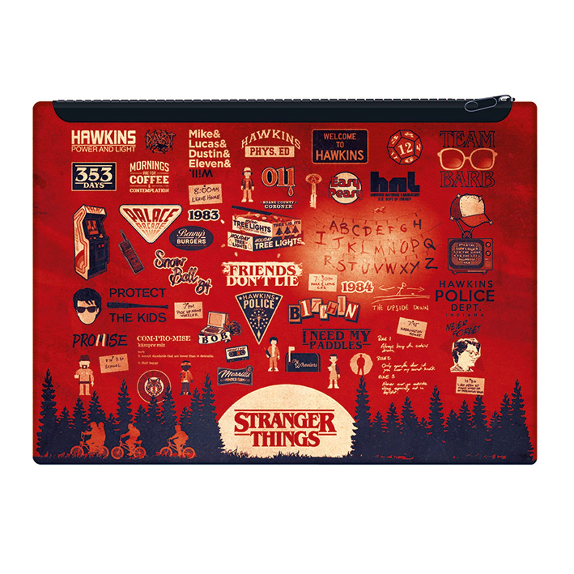 Kunstdruck Stranger Things - Federmäppchen - Upside Down
