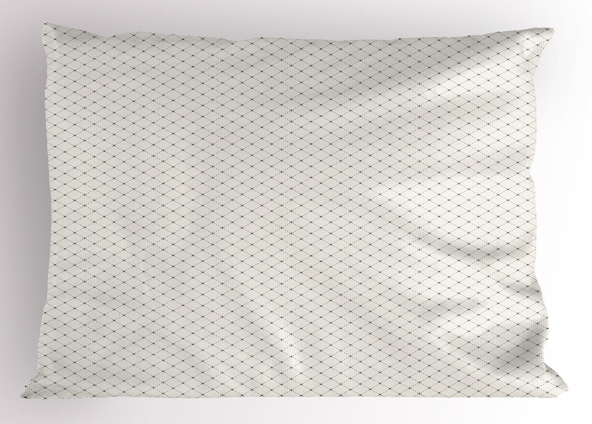 Squares Maßwerk Kopfkissenbezug, Standard Dekorativer Rhombus Kissenbezüge (1 Abakuhaus Stück), geometrische Gedruckter Size