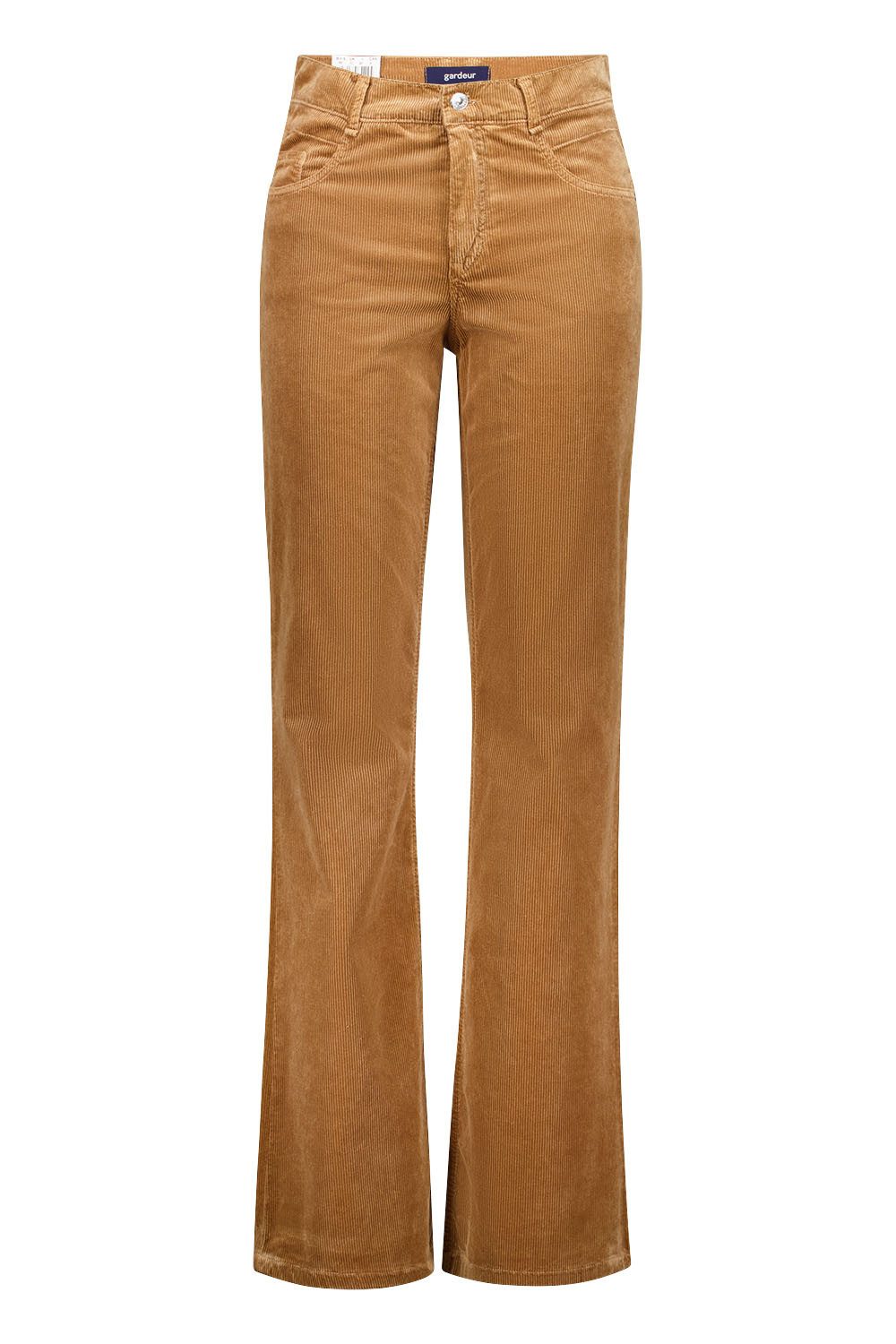 Bootcut-Jeans ZURI126-80481-2020 Damenhose Slim Fit Cord braun hellbraun Sand