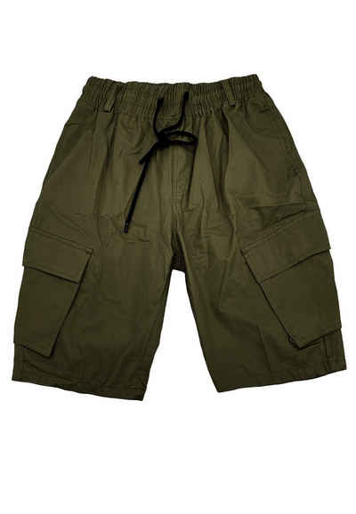 FORBEST Cargoshorts Cargo Bermuda Shorts Kurze Freizeit Hose mit Tunnelzug (1-tlg) 4153 in Grün