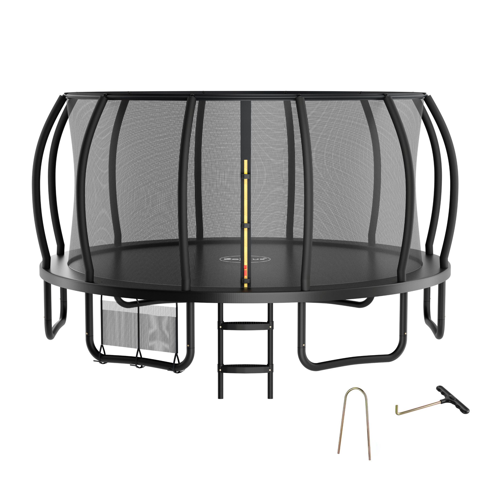 Zelsius Gartentrampolin Trampolin Schwarz Ø 427 cm für den Outdoor-Bereich