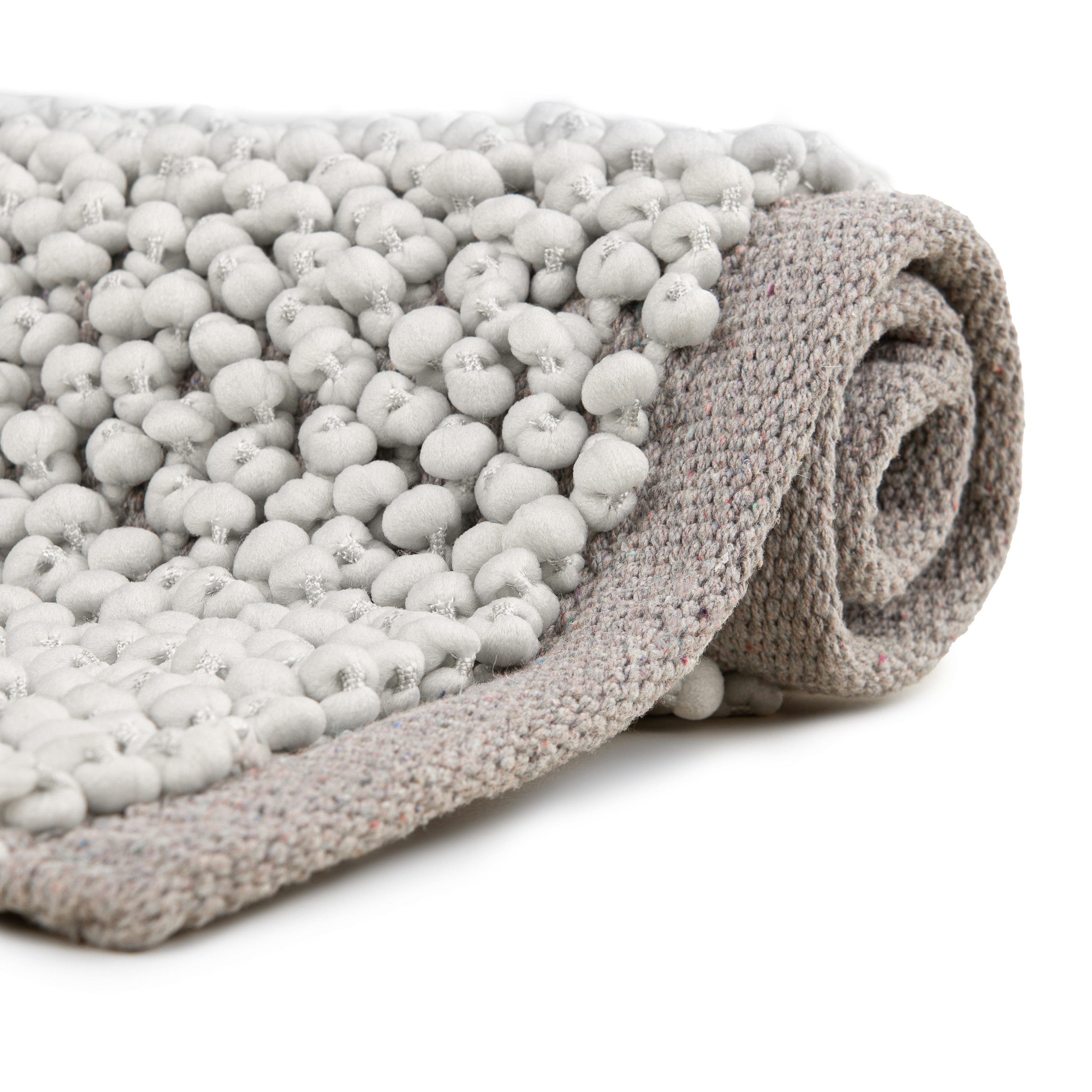 Heckett and Lane Badematte Nodo Badematte 70x120 Light Grey Badematte 70x12 günstig online kaufen