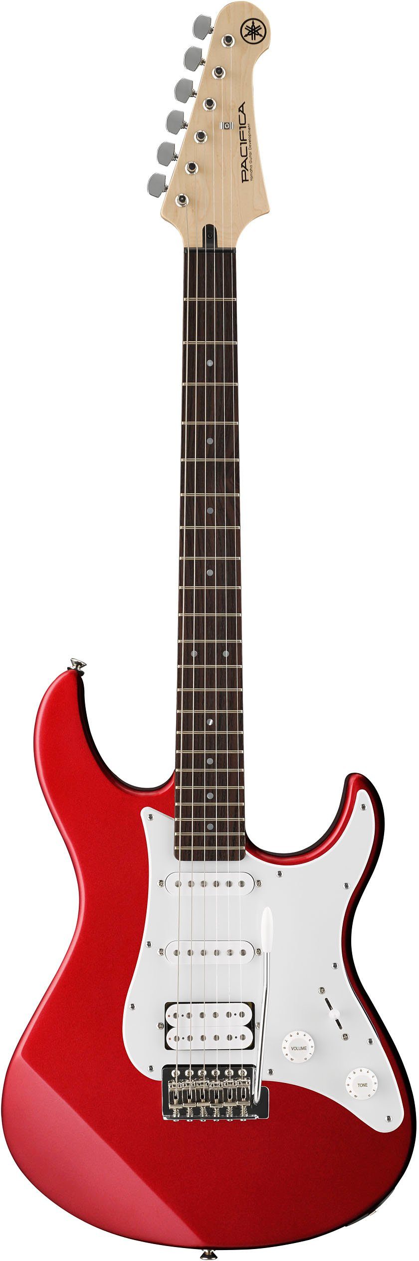 Yamaha E-Gitarre Pacifica, PA012RMIIFRA, red metallic, inklusive  Fretello-Schritt-für-Schritt-Gitarren-App