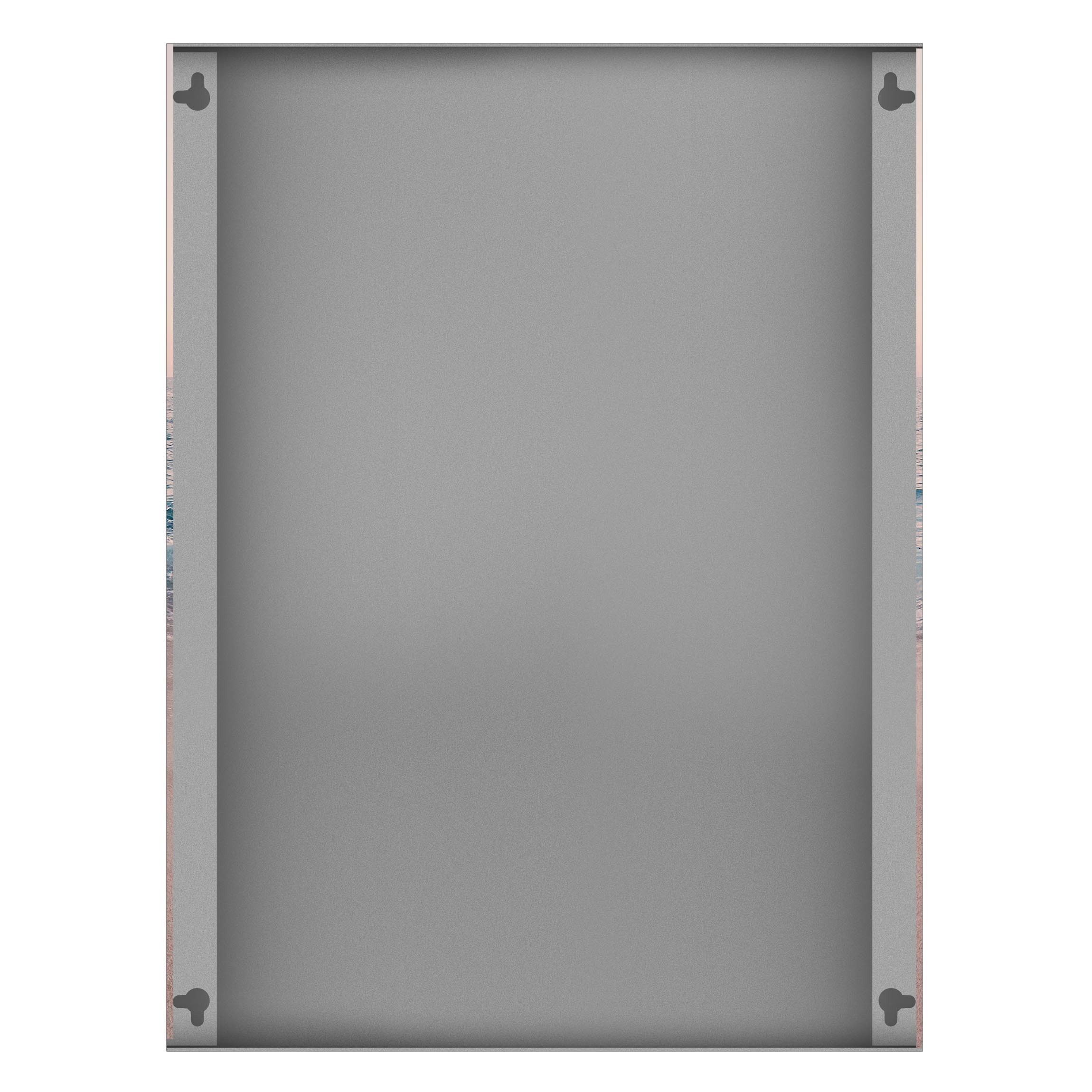 Bilderdepot24 Magnettafel Küche rosa Roségoldener Strand am Morgen, (1-tlg., Magnetboard Pinnwand für die Wand - metallische Tafel für Magnete), Magnetwand groß mit Motiv Büro Memoboard magnetisch Hochformat