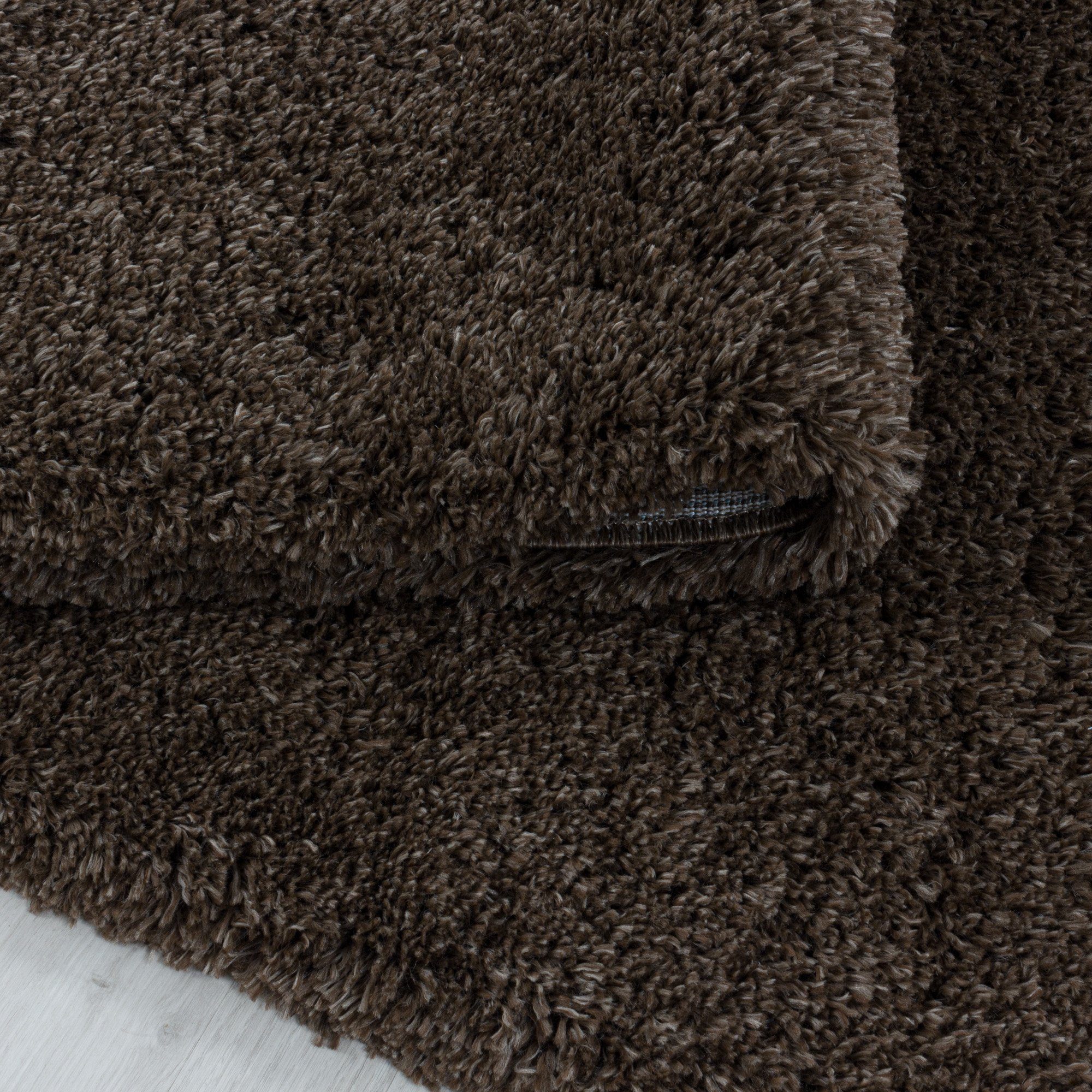 Teppich Unicolor - Einfarbig, Teppium, Braun mm, Höhe: 30 Läufer, Wohnzimmer Teppich