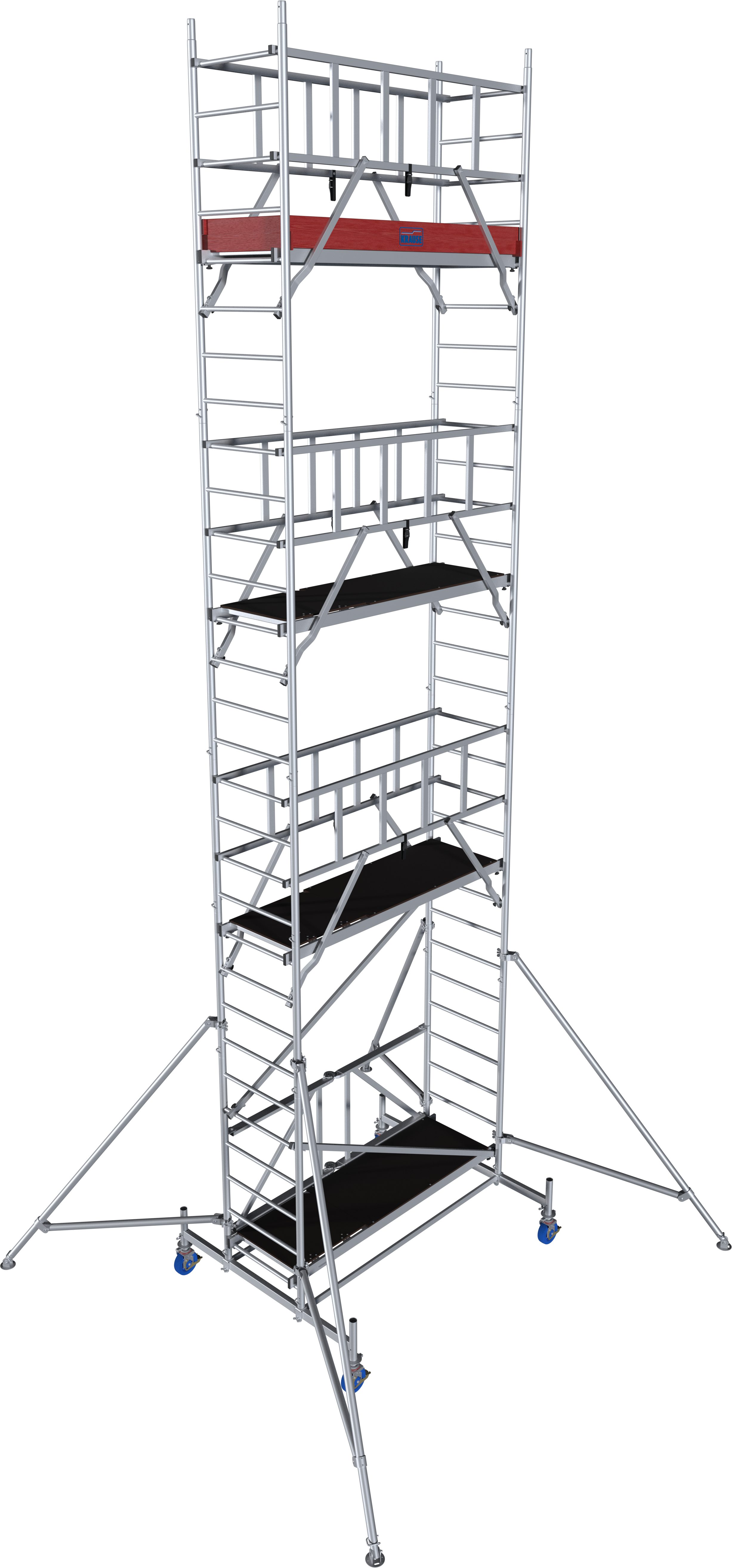 KRAUSE Fahrgerüst ProTec XS Alu-FaltGerüst, (Set), Arbeitshöhe: 8,8 Meter