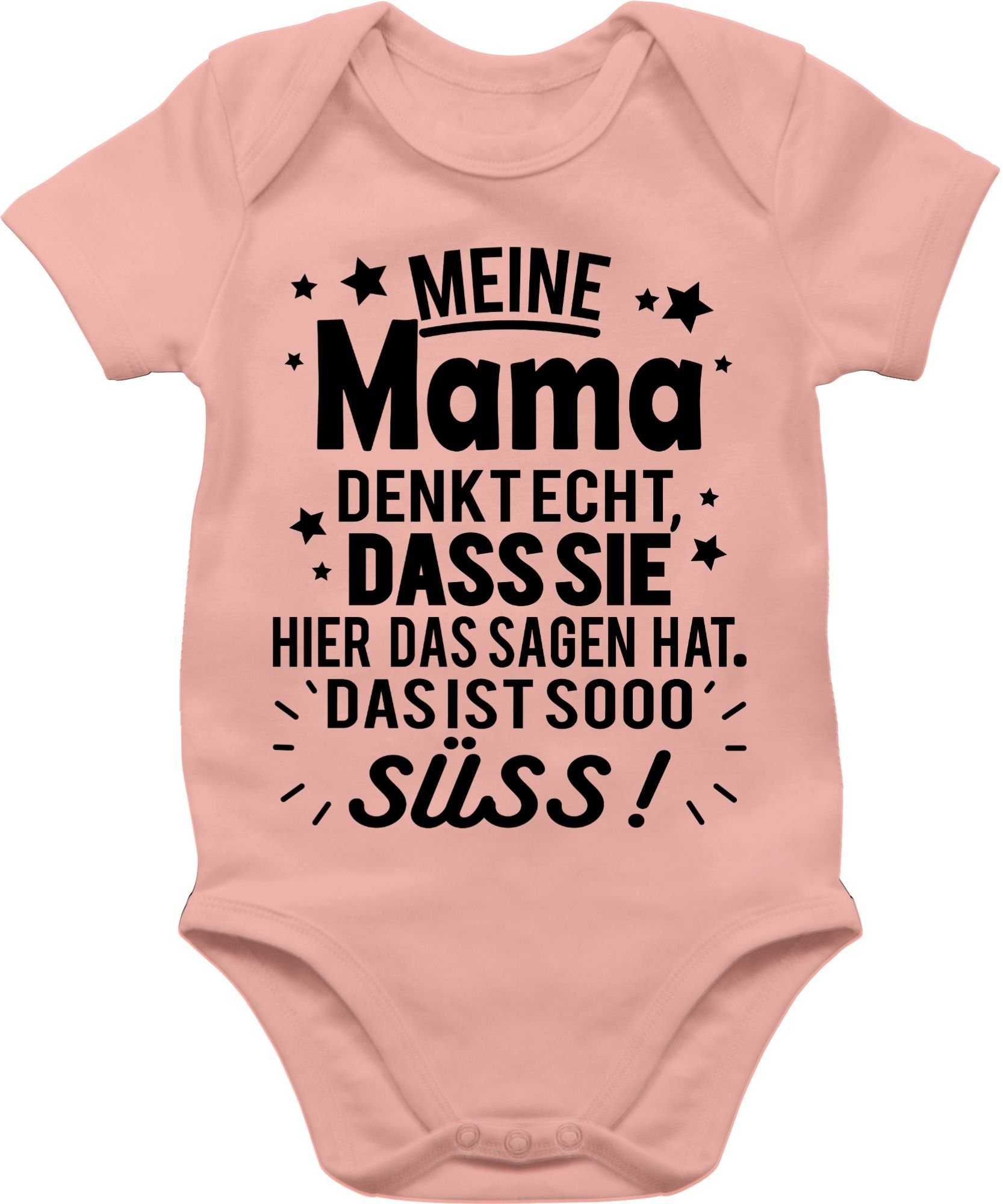 sooo Shirtracer süß! 2 Sprüche sie hier Das Shirtbody Sagen ist echt, hat. Baby Mama Meine dass das Babyrosa denkt