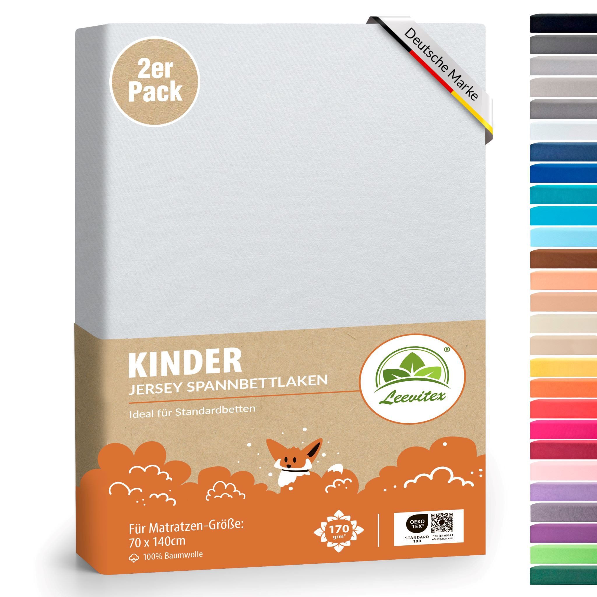 Spannbettlaken Spannbettlaken Kinder Spannbettlaken Premium 170 g/m²