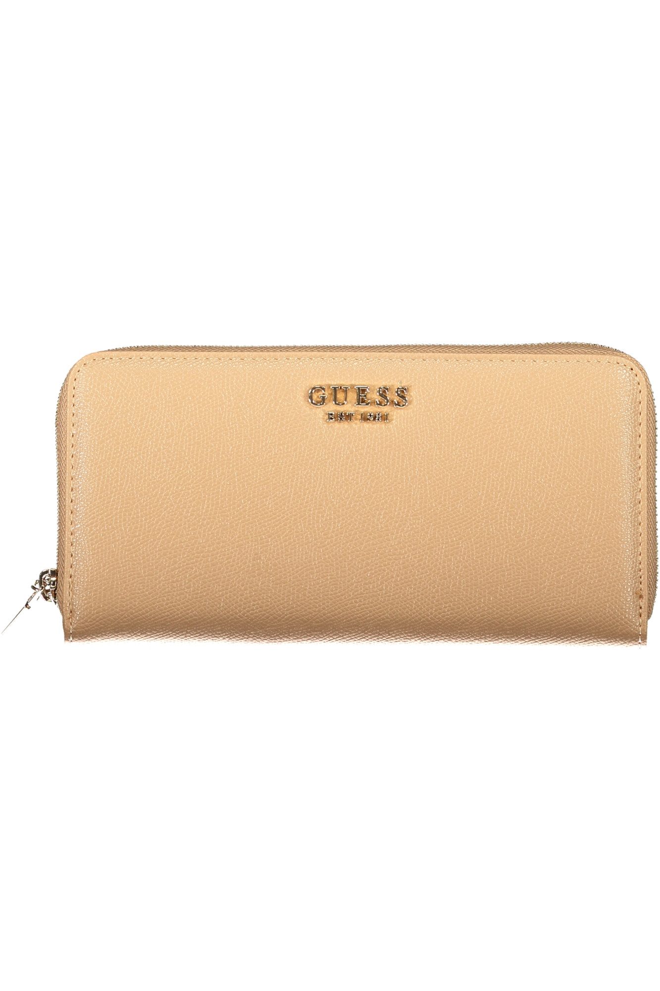 GUESS JEANS Geldbörse, Beige Damen-Geldbörse mit Reißverschluss und abnehmbaren Zieher
