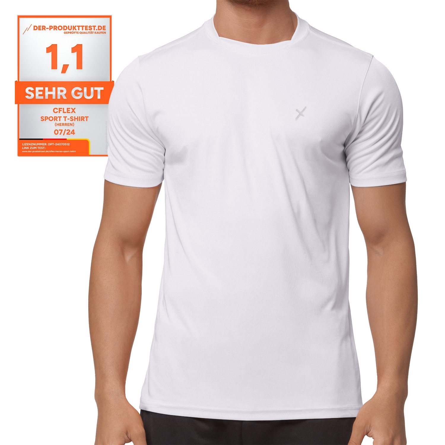 CFLEX Trainingsshirt Herren Sport Shirt Fitness günstig online kaufen