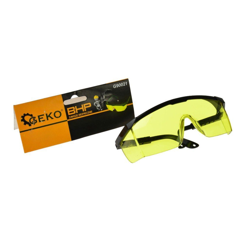 (1St) verstellbaren gelb, Bügeln GEKO mit Arbeitsschutzbrille Schutzbrille