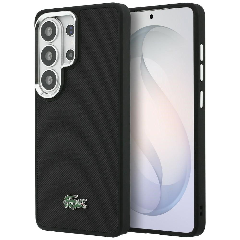 Lacoste Handyhülle Galaxy S26 Ultra Petit Pique schwarz MagSafe Logo grün 6,9 Zoll, Kantenschutz