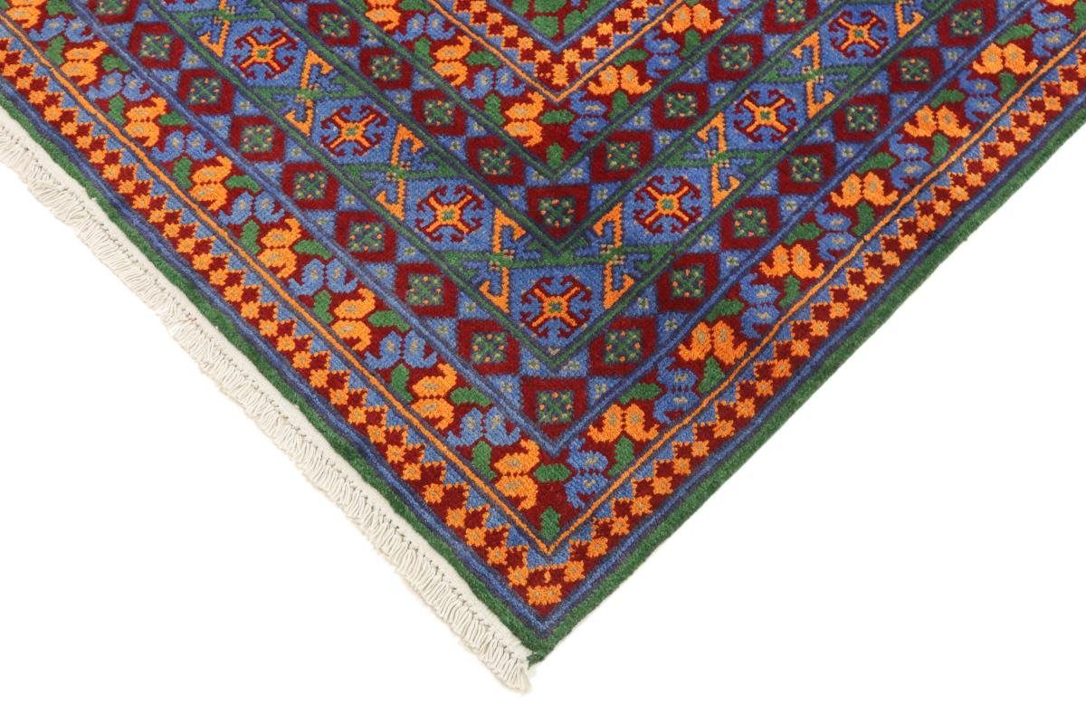 mm 6 Afghan rechteckig, Trading, Handgeknüpfter Nain Akhche Höhe: Orientteppich Orientteppich, 201x291