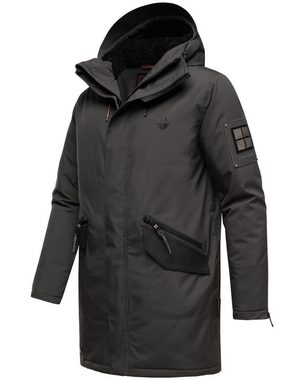 Stone Harbour Wintermantel Ragaan modischer Herren Winterparka mit Teddyfell Futter