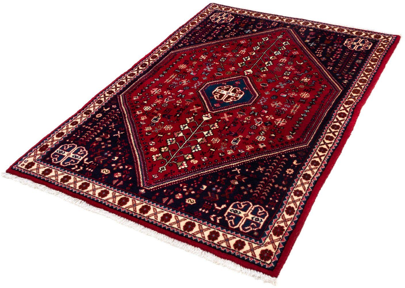 Wollteppich Abadeh Medaillon Rosso scuro 148 x 100 cm, morgenland, rechteckig, Höhe: 10 mm, Handgeknüpft