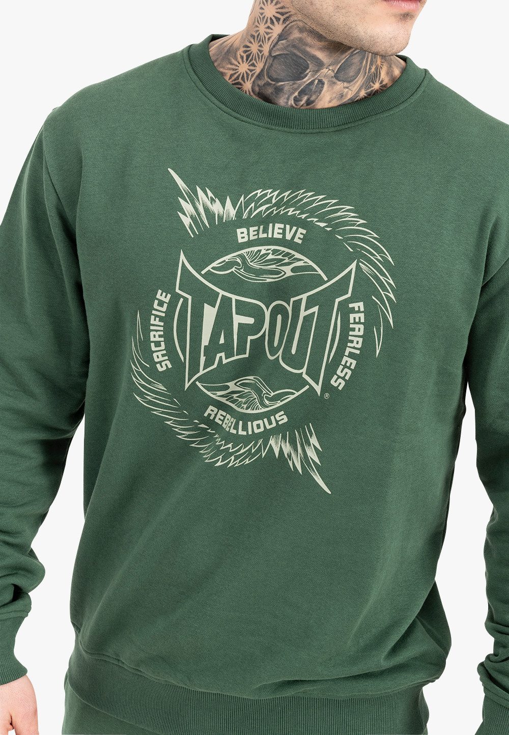TAPOUT Rundhalspullover SPIRIT SWEAT