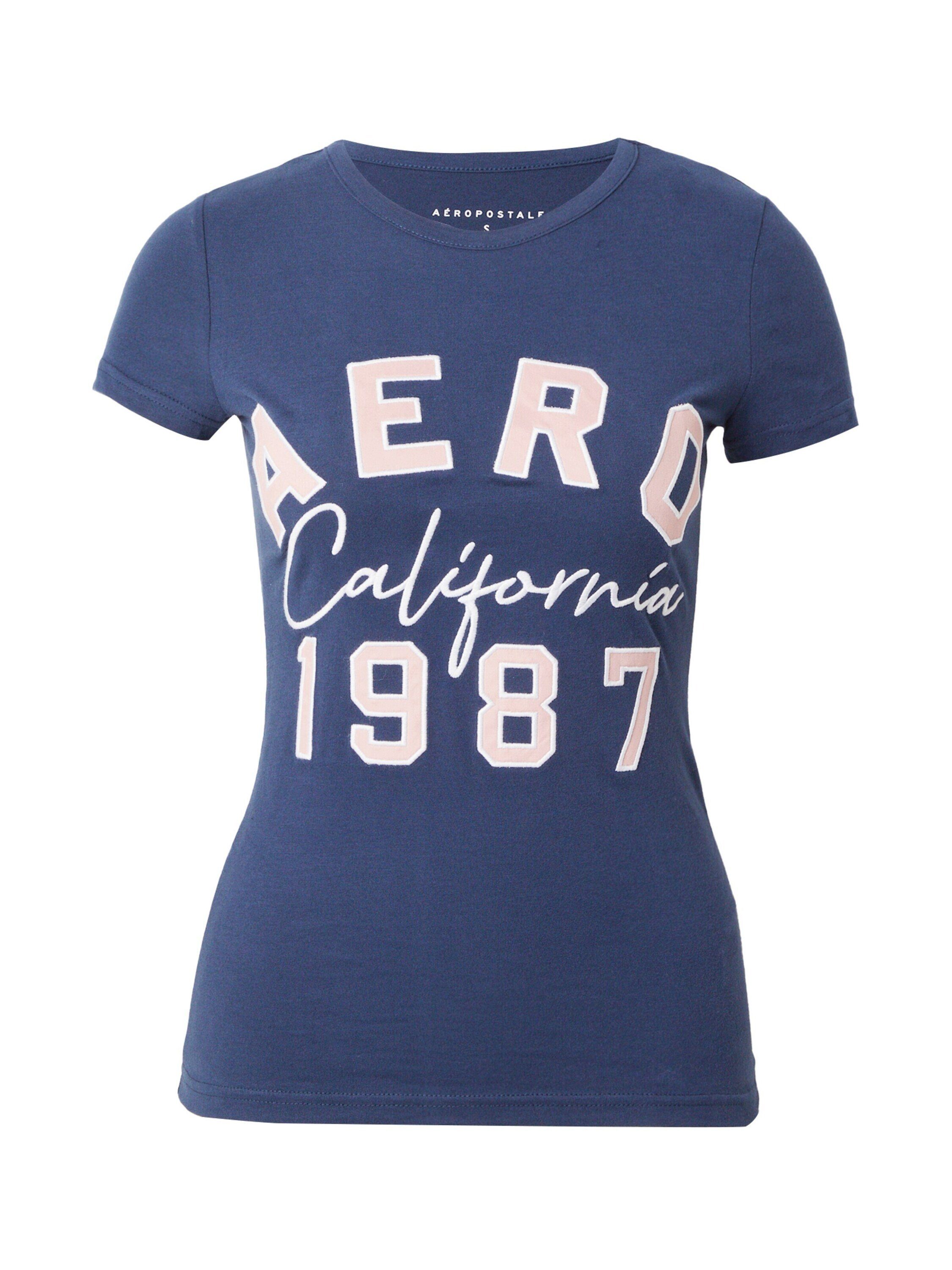 AÈROPOSTALE T-Shirt CALIFORNIA 1987 (1-tlg) Stickerei