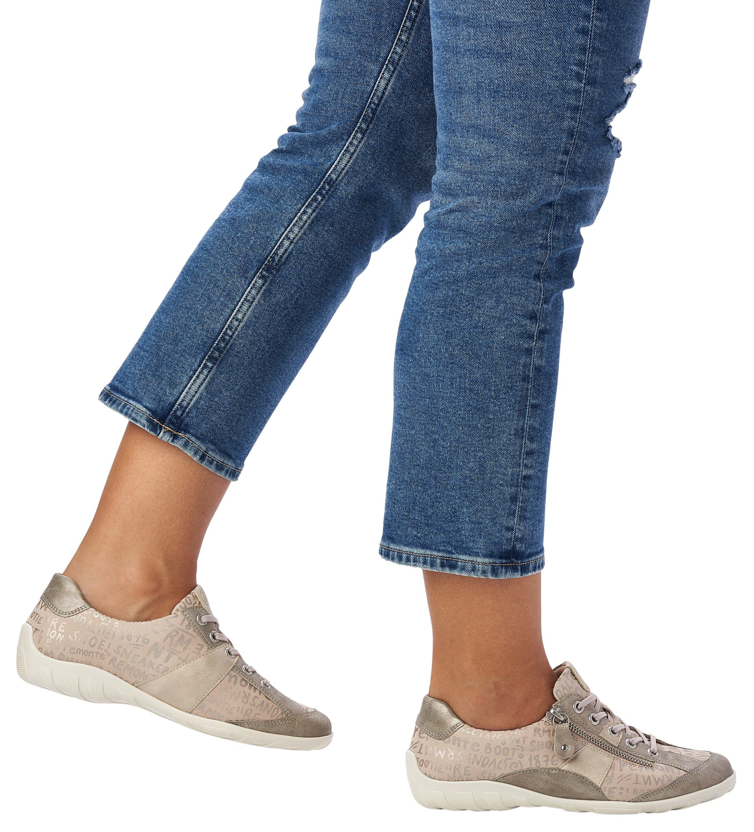 Remonte Schnürschuh mit feinem Metallic-Schimmer, Freizeitschuh, günstig online kaufen