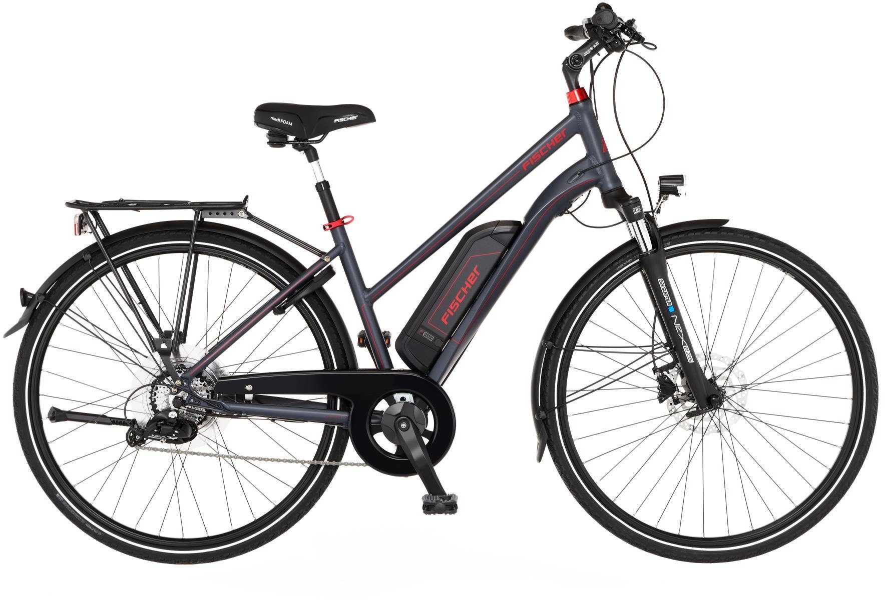 FISCHER Fahrrad E-Bike »VIATOR 1.0 Damen 422«, 8 Gang, Kettenschaltung,  Heckmotor, (mit Akku-Ladegerät, mit Werkzeug) online kaufen | OTTO