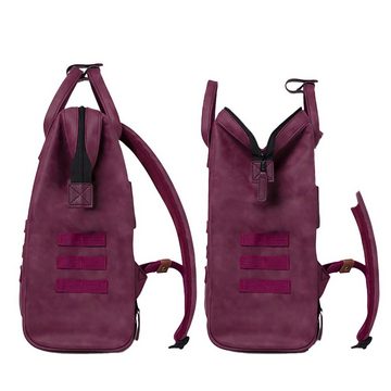 CABAIA Rucksack Adventurer Medium Delhi (Set, 3-tlg., inkl. 2 auswechselbaren Vordertaschen), Tagesrucksack mit austauschbaren Vordertaschen